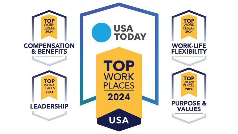 USA Top workplace graphic